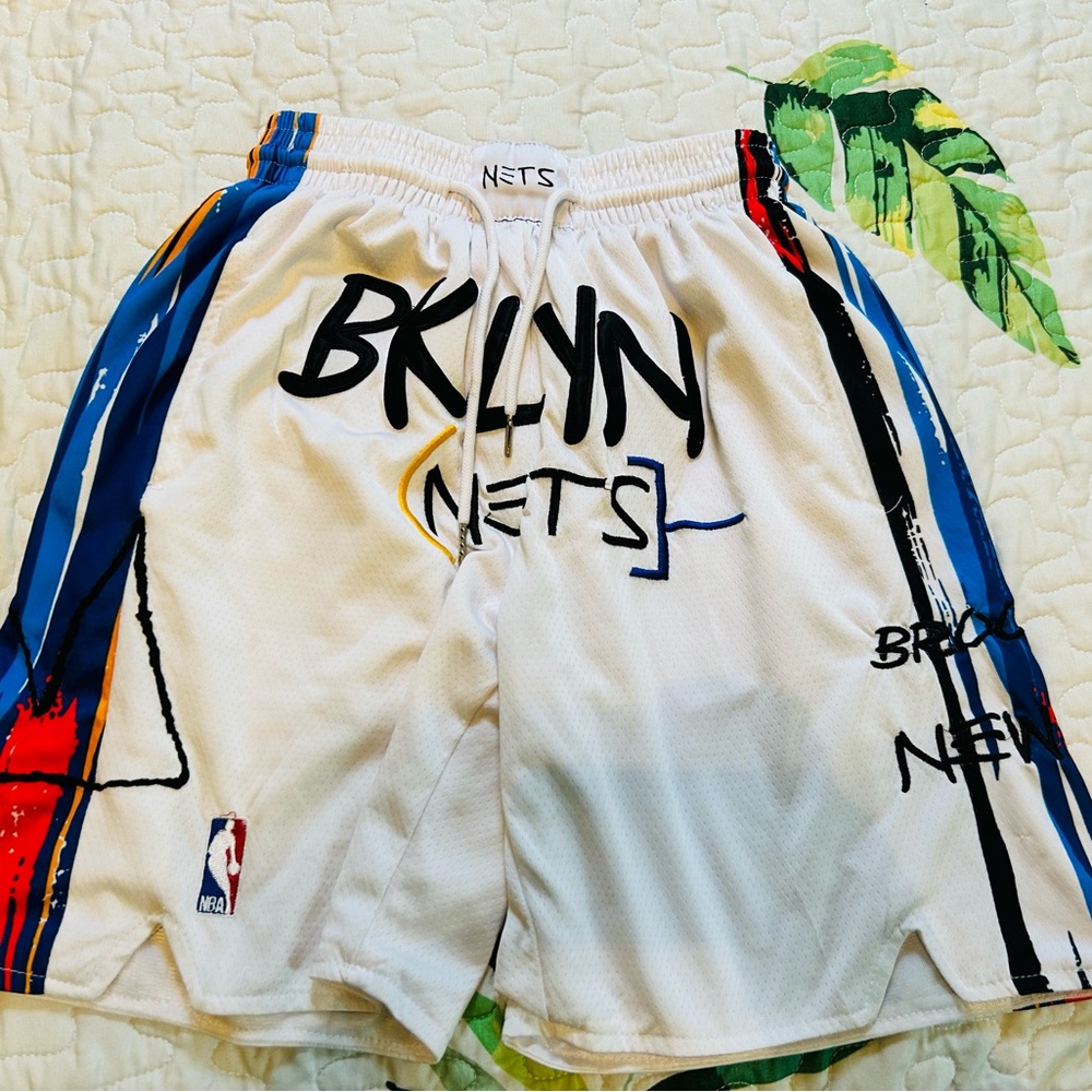 Just Don Brooklyn Nets Basquiat Shorts
